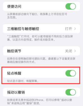 山丹苹果授权维修站分享iPhone轻点无法唤醒怎么办 