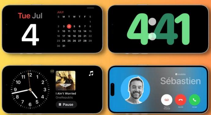山丹苹果手机维修分享iOS17横屏充电待机显示有什么好处 
