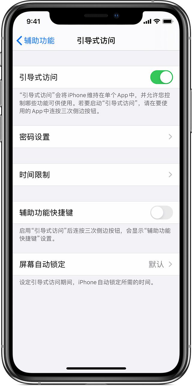 山丹苹果手机维修分享如何在 iPhone 上退出引导式访问 