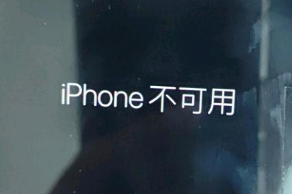 山丹苹果服务网点分享锁屏界面显示“iPhone 不可用”如何解决 